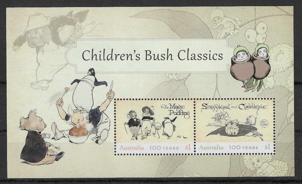 AUSTRALIE 2018, mi Blok 493 "Bush Classics" postfris, Ophalen of Verzenden, Postfris
