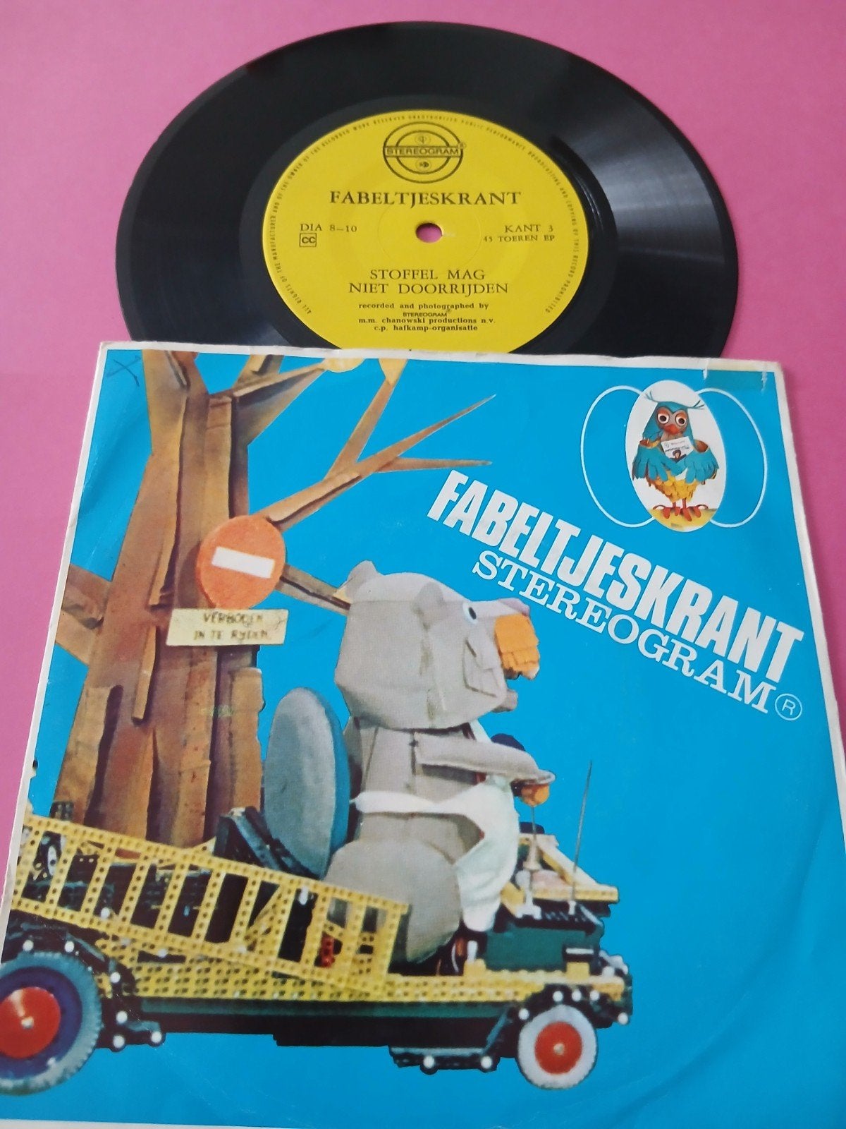 VINYL EP  FABELTJES KRANT  2  1969, Cd's en Dvd's, Ophalen of Verzenden, Zo goed als nieuw, EP, Verhaal of Sprookje