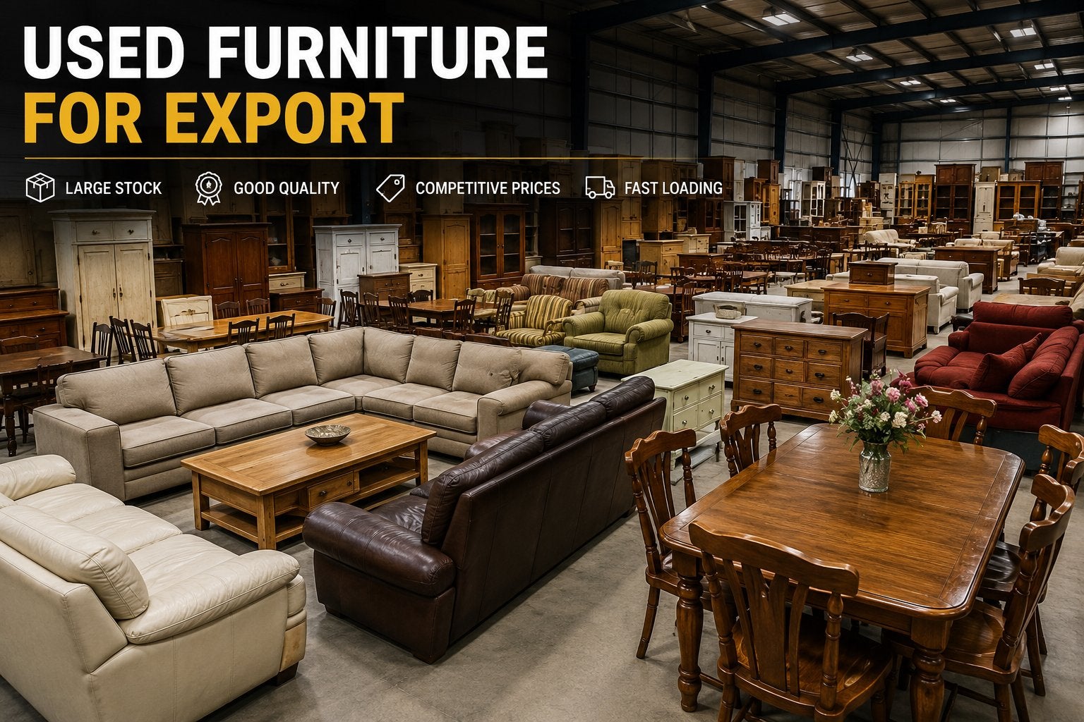 Gebruikte meubels voor export used furniture voor export, Huis en Inrichting, Ophalen