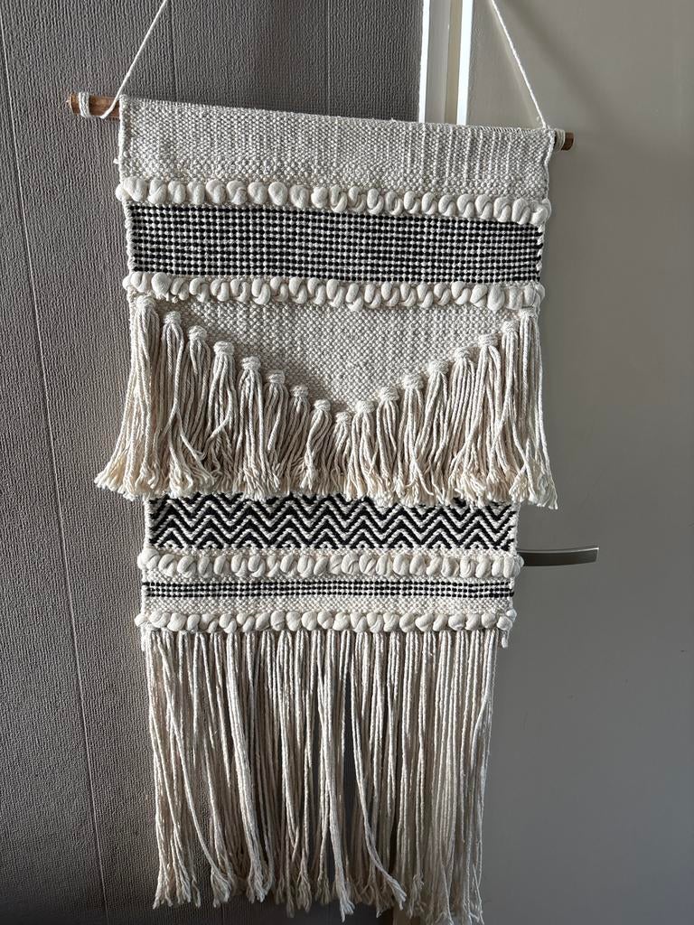 Boho wandkleed met franjes, Boho, Meerkleurig, Ophalen of Verzenden, Zo goed als nieuw