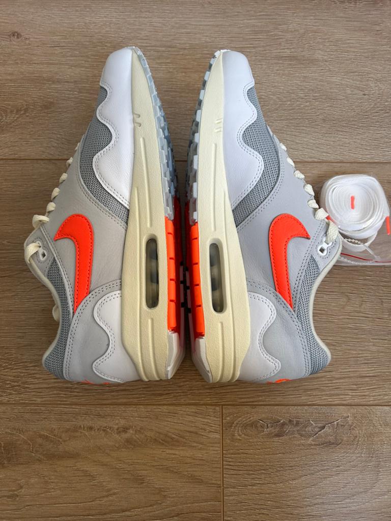 Nike Air max 1 X Patta Waves White Hyper Crimson maat 44, Kleding | Heren, Schoenen, -, Wit, -, Nieuw