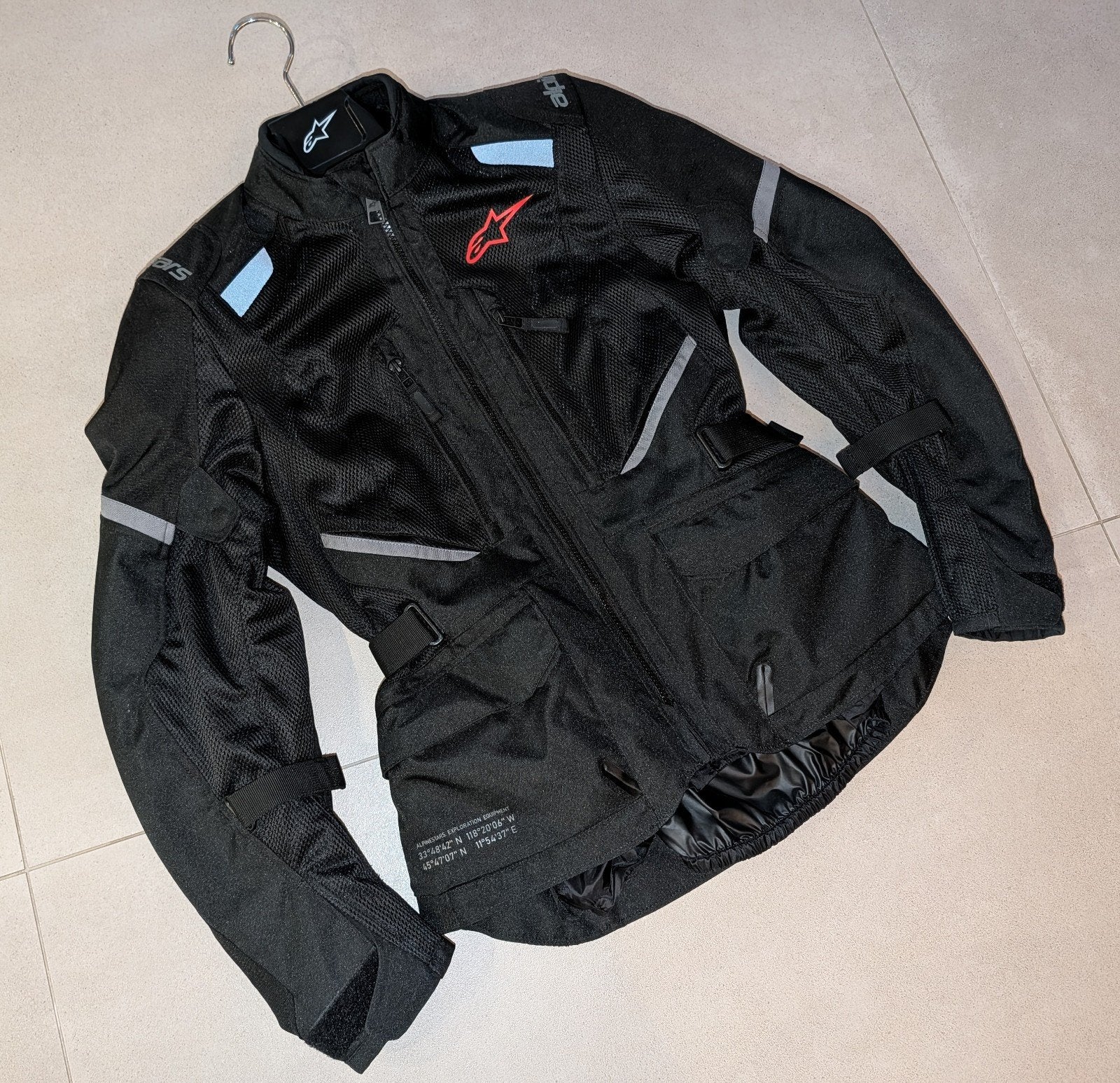 Alpinestars Stella Andes Air Drystar motorjas – S – Zwart, Jas | textiel, Ophalen of Verzenden, Nieuw zonder kaartje, Alpinestars