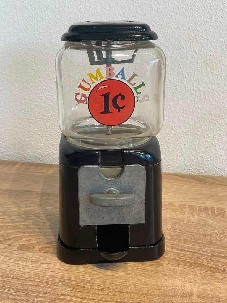 Continental Gumball Machine 1¢ Kauwgomballenautomaat – 27 cm, Ophalen of Verzenden, Huis en Inrichting