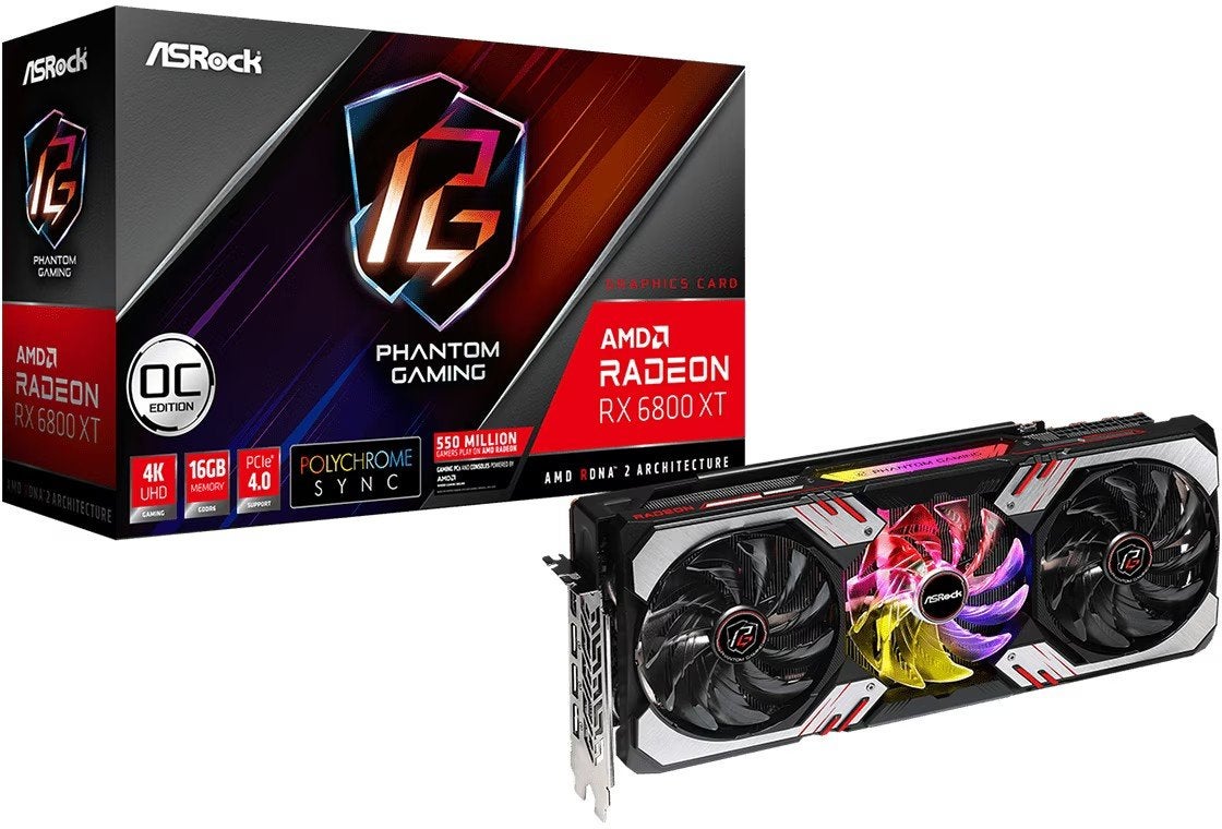 ASRock Radeon RX 6800 XT Phantom Gaming 16G OC, Computers en Software, Videokaarten, Ophalen, AMD, GDDR6, PCI-Express 4