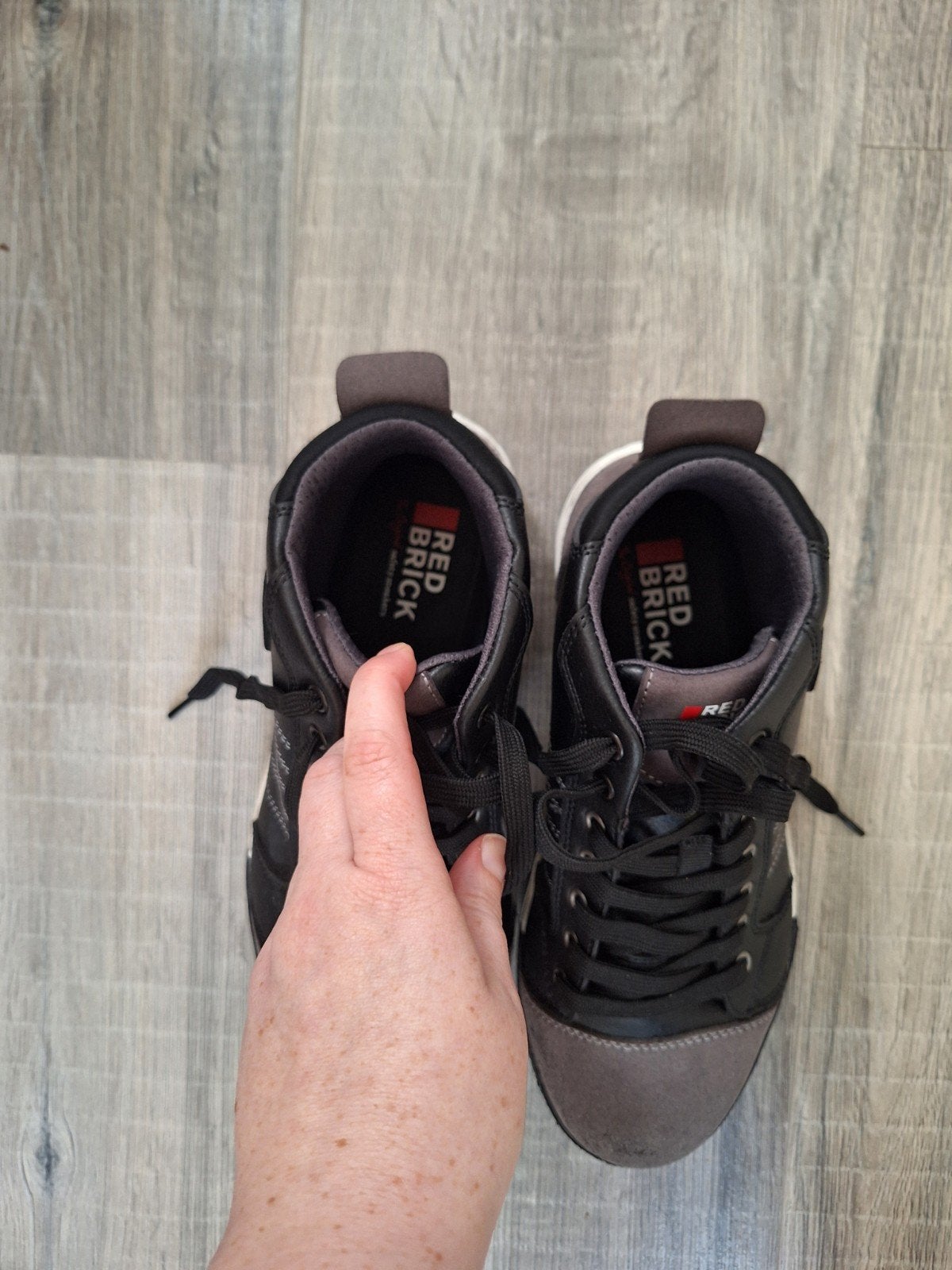 Red Brick Pro-Tec werkschoenen maat 42, Kleding | Heren, Ophalen of Verzenden, Zo goed als nieuw, Zwart, Werkschoenen