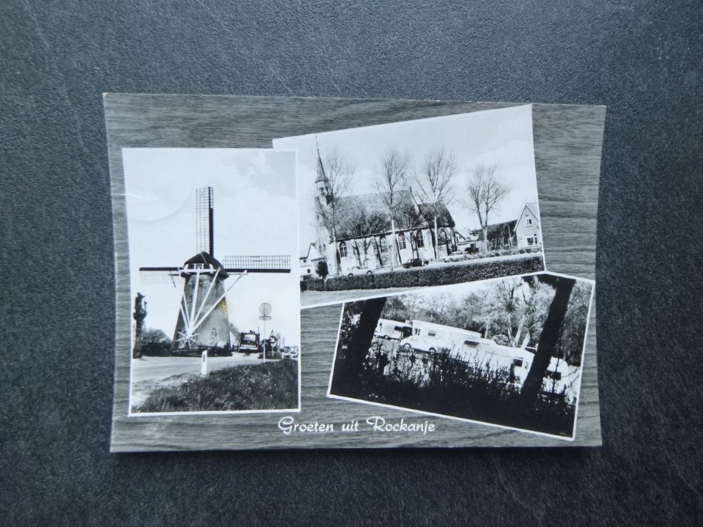 Rockanje, kerk/molen 1972, Verzenden, 1960 tot 1980, Gelopen, Noord-Brabant