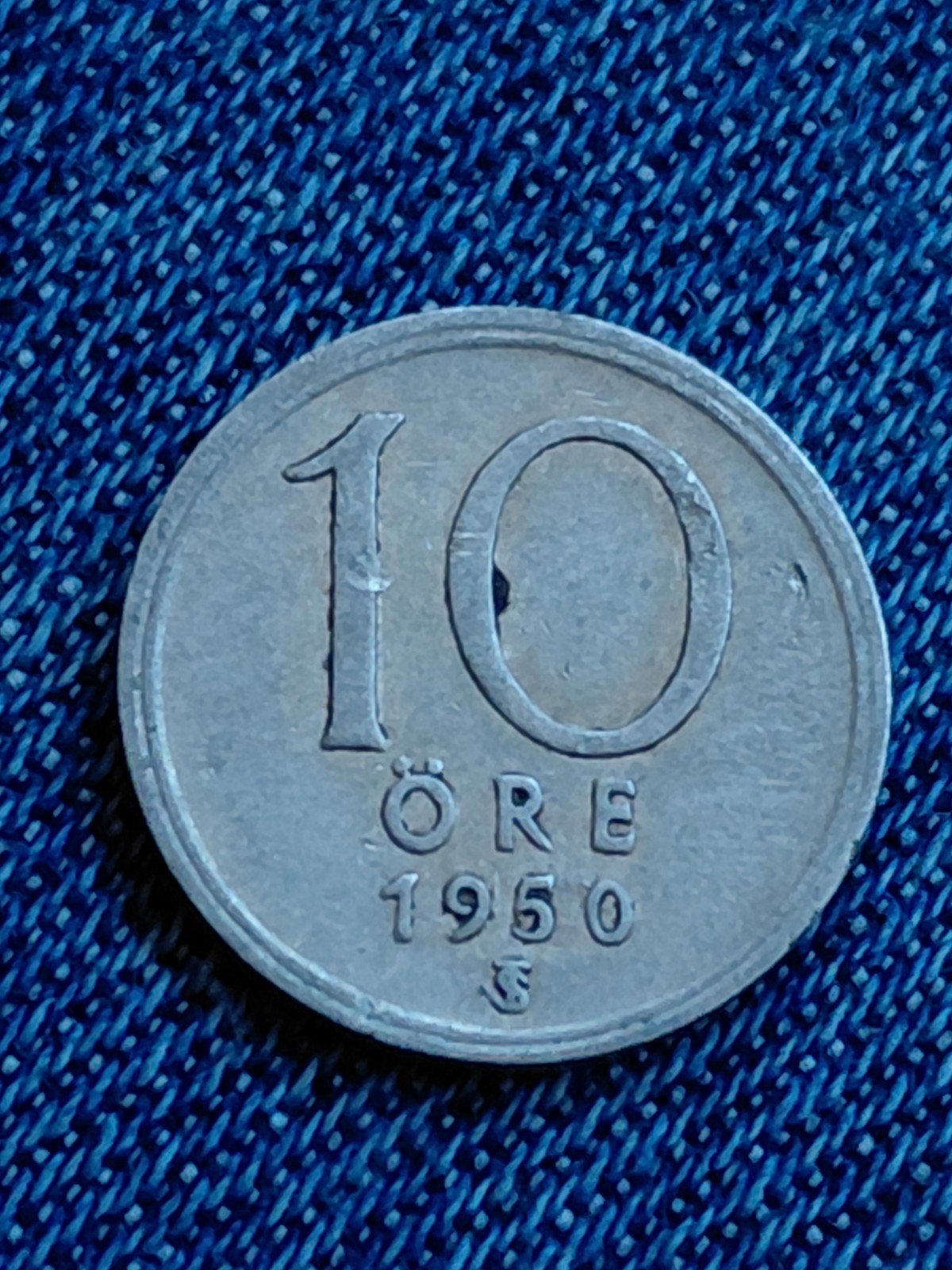 Zweden 10 Öre 1950 TS Gustav V  - Zilver, Verzenden, Overige landen, Losse munt, Zilver