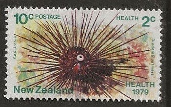 Nieuw Zeeland 53, zee egel, Verzenden, Gestempeld