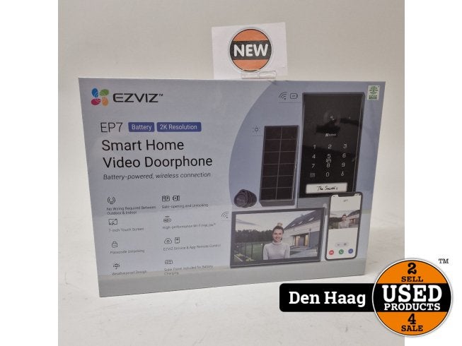 EZVIZ EP7 Intercomsysteem 7" Zwart-Zilver | Nieuw, Flex Ltd., Nieuw, https://flex.com/contact-us, Nobelstraat 10, 5807 GA Oostrum LB, Limburg, Nederland