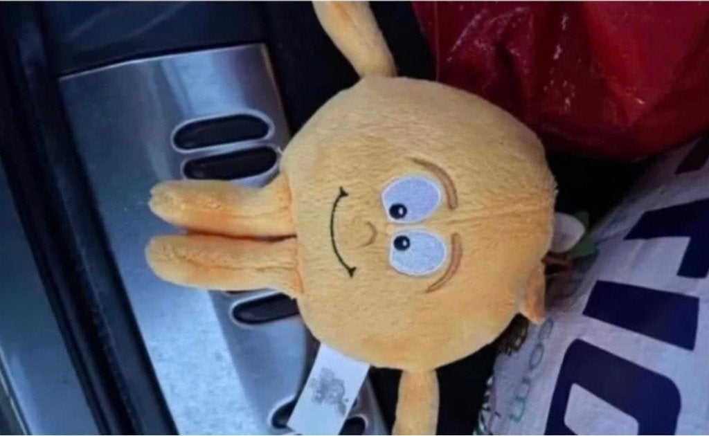 Knuffel Lidl mandarijn, Lidl, Ophalen