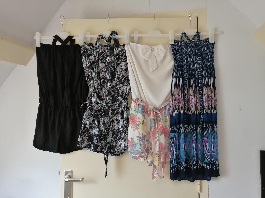 Jumpsuits en Jurk -  Maat 36 / 38 / S / M - Set van 4, Kleding | Dames, Jumpsuits, Gedragen, Maat 36 (S), Zwart, Verzenden