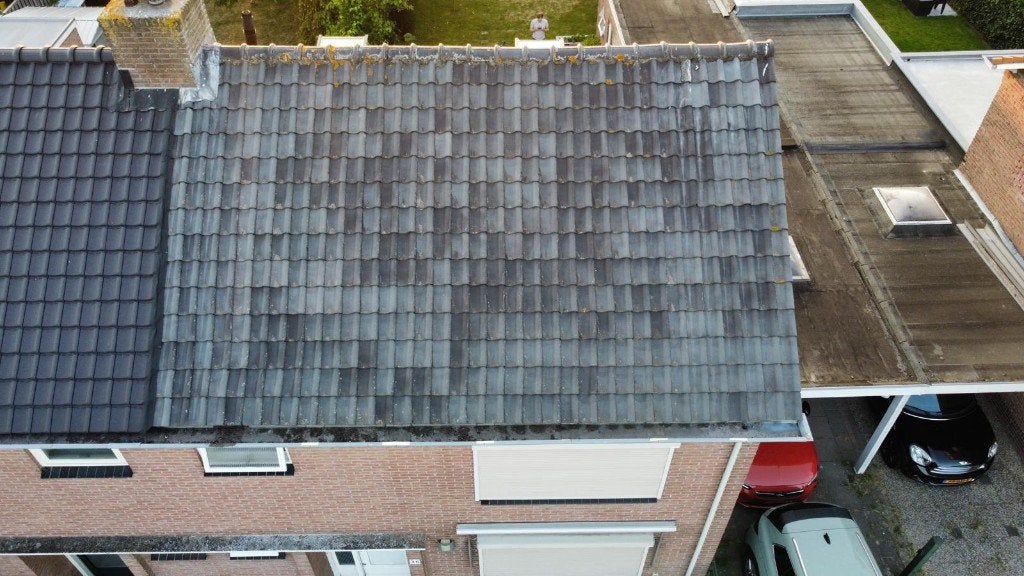 ca 1000 OVH dakpannen Van Oordt Alphen a/d Rijn, Doe-het-zelf en Verbouw, Dakpannen en Dakbedekking, Gebruikt, Dakpannen, Steen of Klei