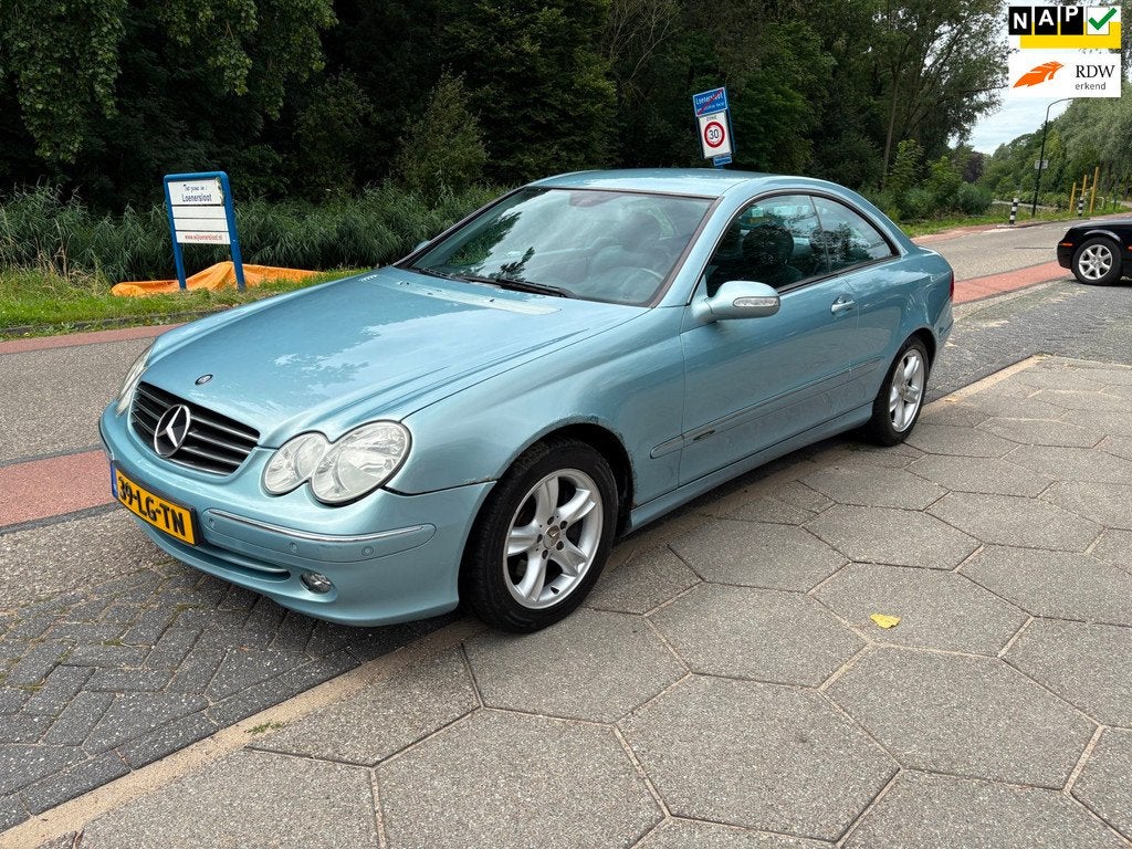 Mercedes-Benz CLK-klasse Coupé 240 Avantgarde + NIEUWE APK!, Achterwielaandrijving, Gebruikt, 2597 cc, Bedrijf
