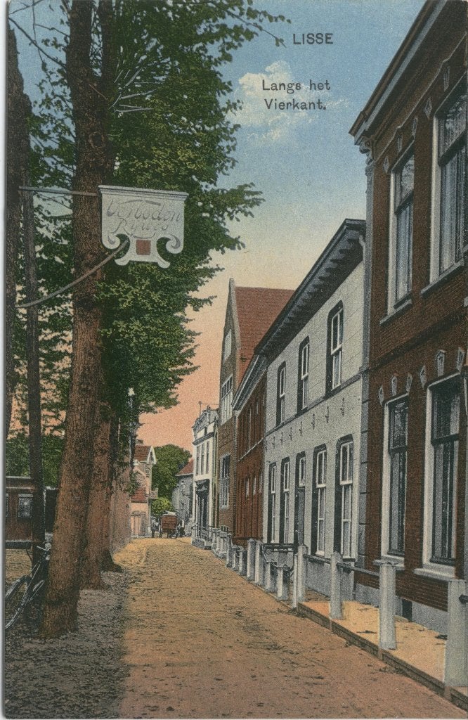 Lisse Langs het Vierkant, Verzenden, 1920 tot 1940, Ongelopen, Zuid-Holland