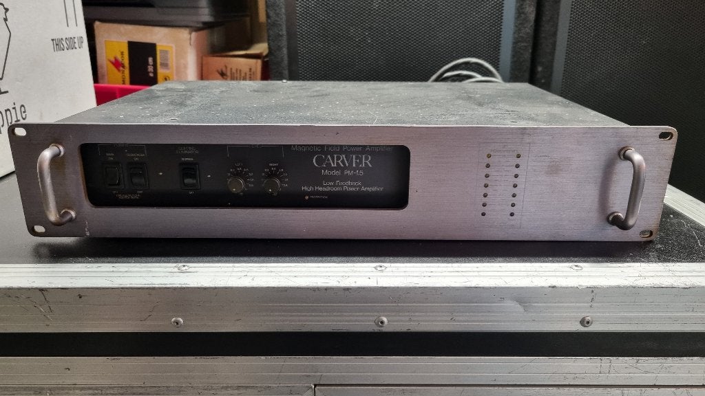 Carver PM-1.5 versterker amp 2 x 600 watt rms op 4 ohms st, Ophalen, Gebruikt, Overige merken