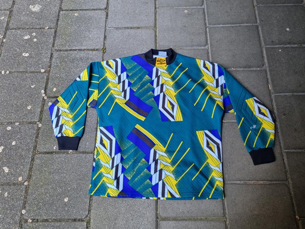 Vintage Umbro Jaren 80 Keepersshirt XXL, Overige maten, Ophalen of Verzenden, Voetbal, Gedragen