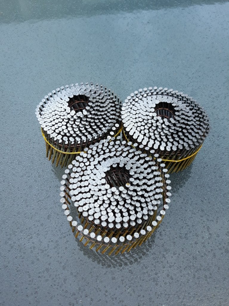 3 Rollen Rolnagels / Coilnails op draad voor tacker 50mm, Ophalen of Verzenden, Nieuw, 50 tot 100 mm, Spijkers
