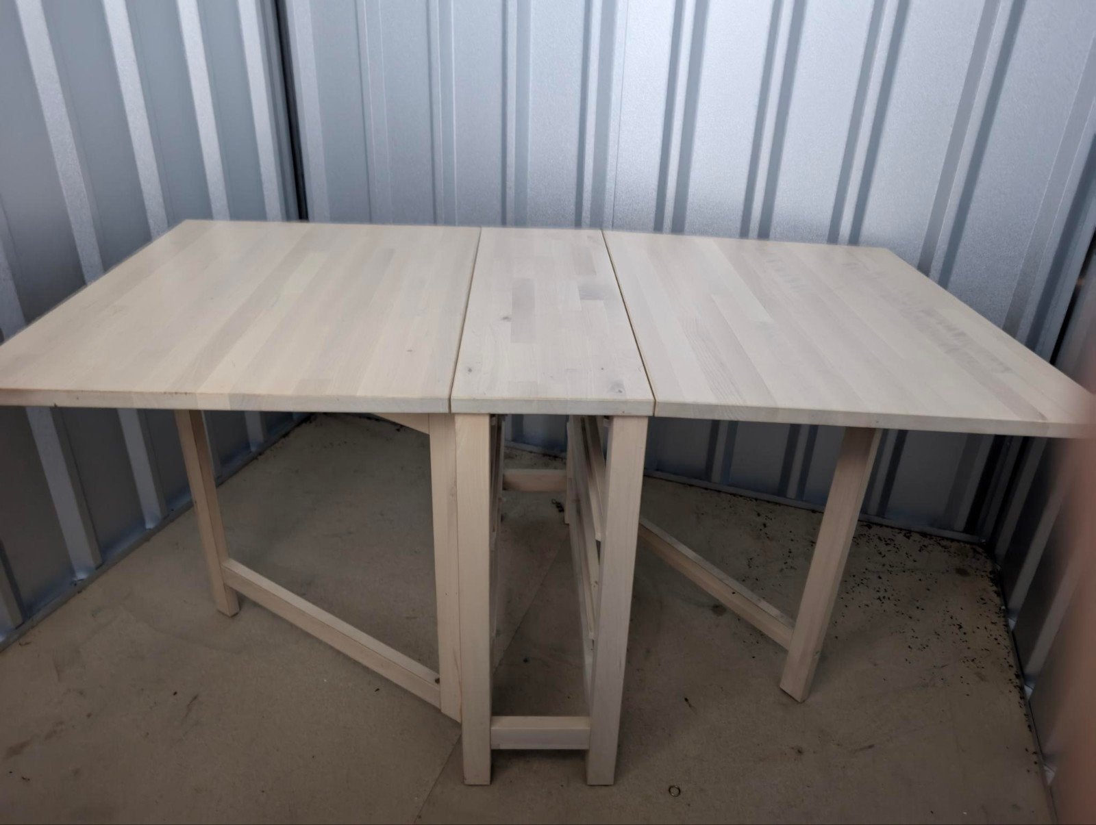 IKEA NORDEN Gateleg tafel in berkenhout, Ophalen, Gebruikt, 100 tot 150 cm, 50 tot 100 cm