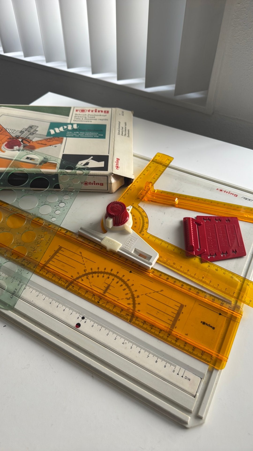 Rotring Tekenplank met Snell-Tekenkop en toebehoren, Ophalen, Gebruikt, Minder dan 130 cm