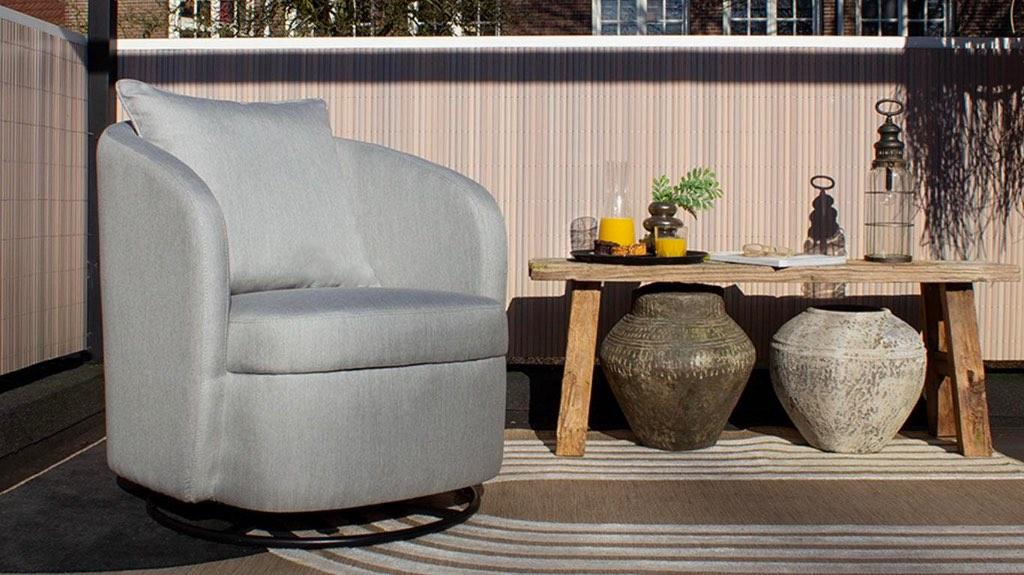 Outdoor Draai Fauteuil Venice van UrbanSofa, Tuin en Terras, Tuinsets en Loungesets, Overige materialen, Markt 27-29 Wageningen