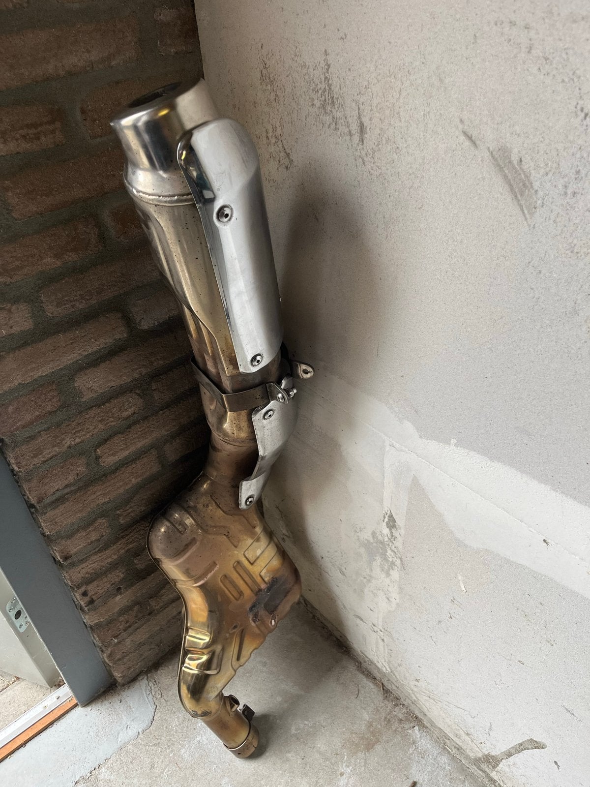 Originele BMW R1100GS uitlaat + katalysator + klemmen, Ophalen, Gebruikt