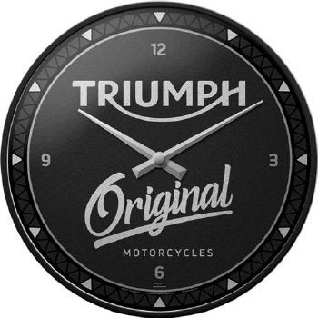 Triumph Original Motorcycles reclame klok wandklok decoratie, Ophalen of Verzenden, Nieuw, Auto's