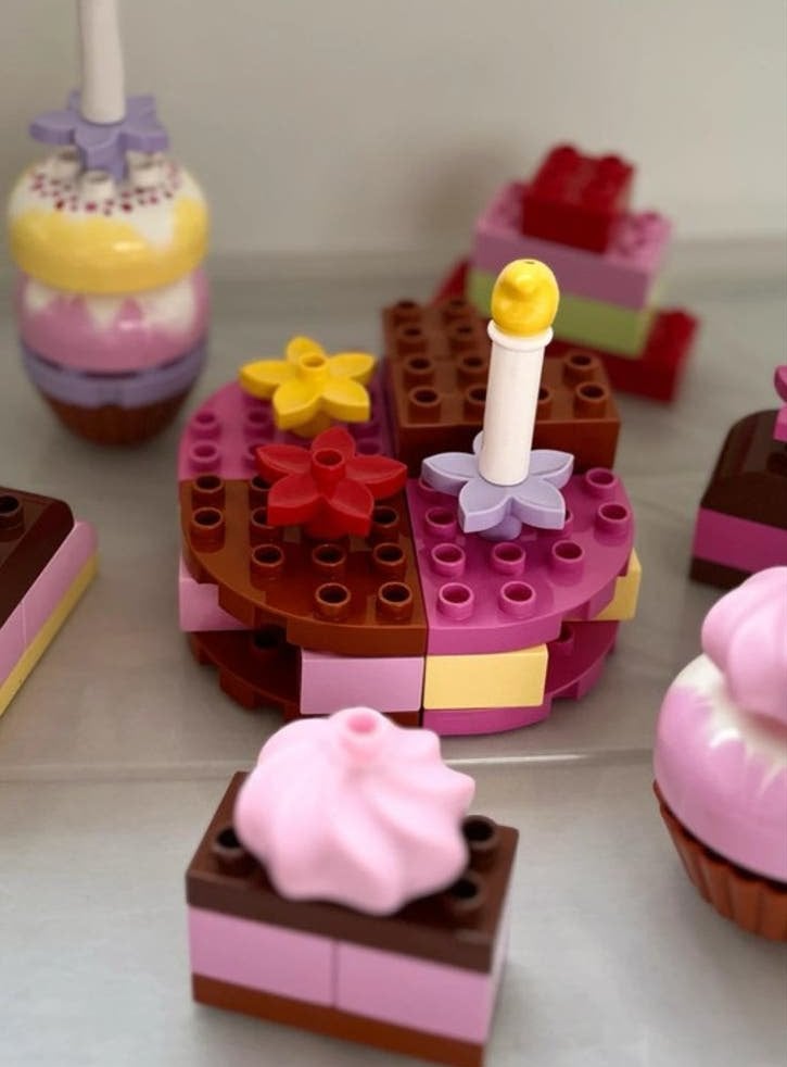 Lego Duplo taartjes en gebakjes set 6785, Ophalen of Verzenden, Gebruikt, Overige merken