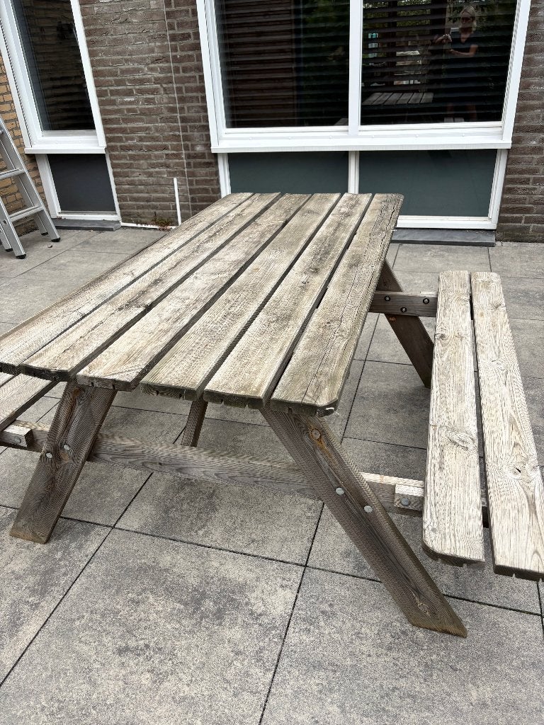 Picknicktafel gebruikt teab, Ophalen, Gebruikt, Inklapbaar, Rechthoekig