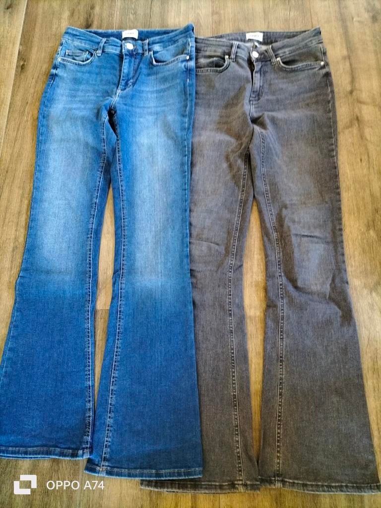2 Only Flared Jeans: Blauw (nieuw) & Grijs (gedragen), Only, Blauw, Ophalen of Verzenden, Zo goed als nieuw
