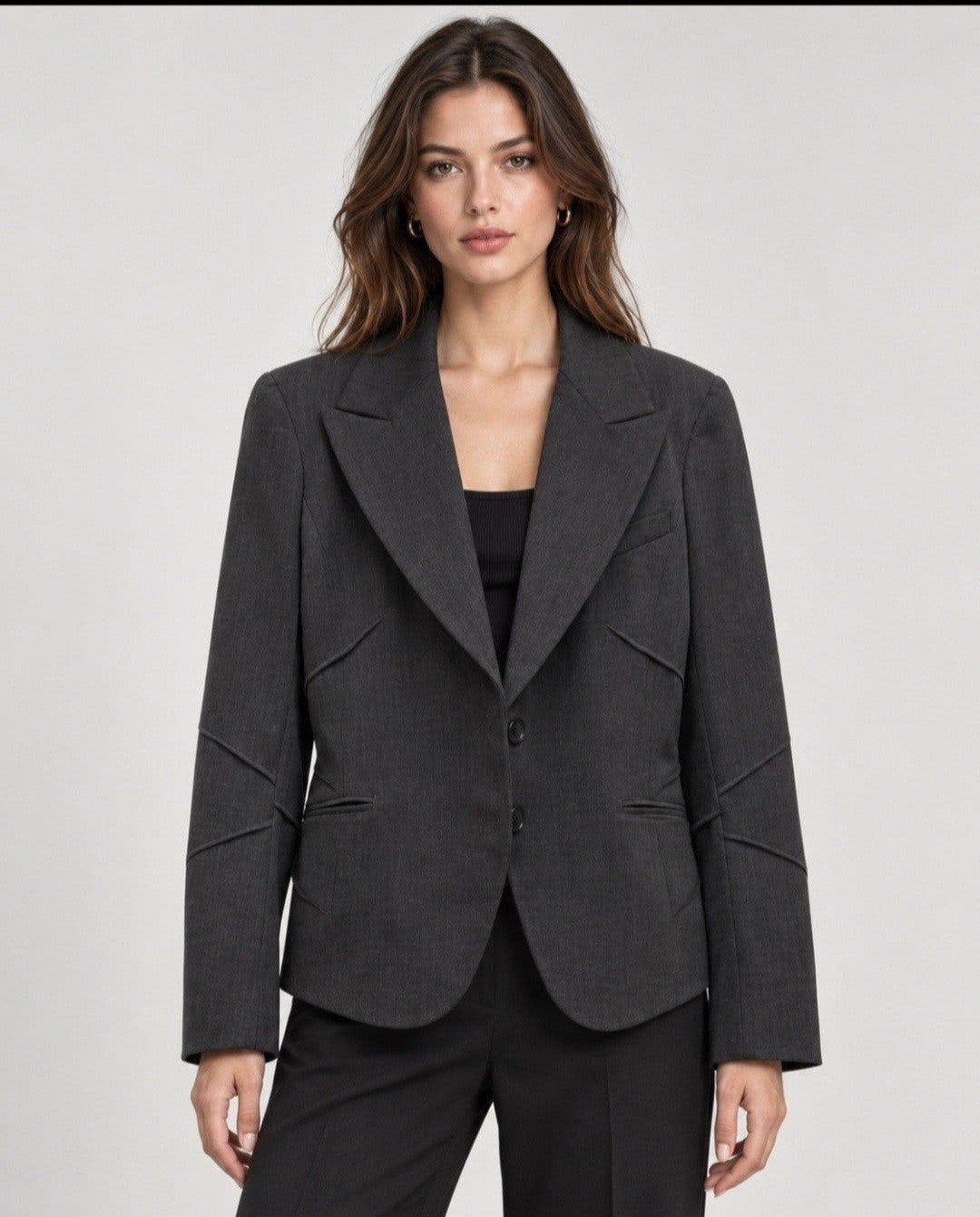 CANE&CANE Blazer - Maat 40 - Gevoerd - Uitstekende Staat✨️✨️, Maat 38/40 (M), Ophalen of Verzenden, Jasje, Grijs