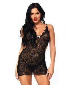 Leg Avenue Kanten Minijurkje Zwart One Size (709), Kleding | Dames, Jamais Vecu, Ophalen of Verzenden, Zwart, BH