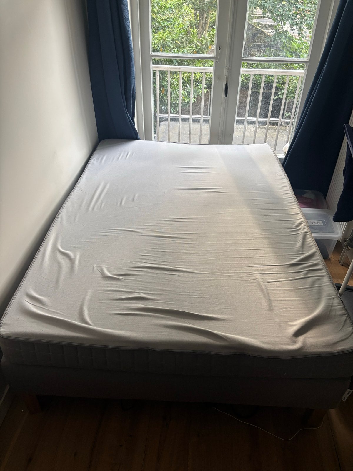 Ikea Espevär bed 140cm breed, Huis en Inrichting, Slaapkamer | Bedden, Ophalen, Gebruikt, Tweepersoons, 140 cm