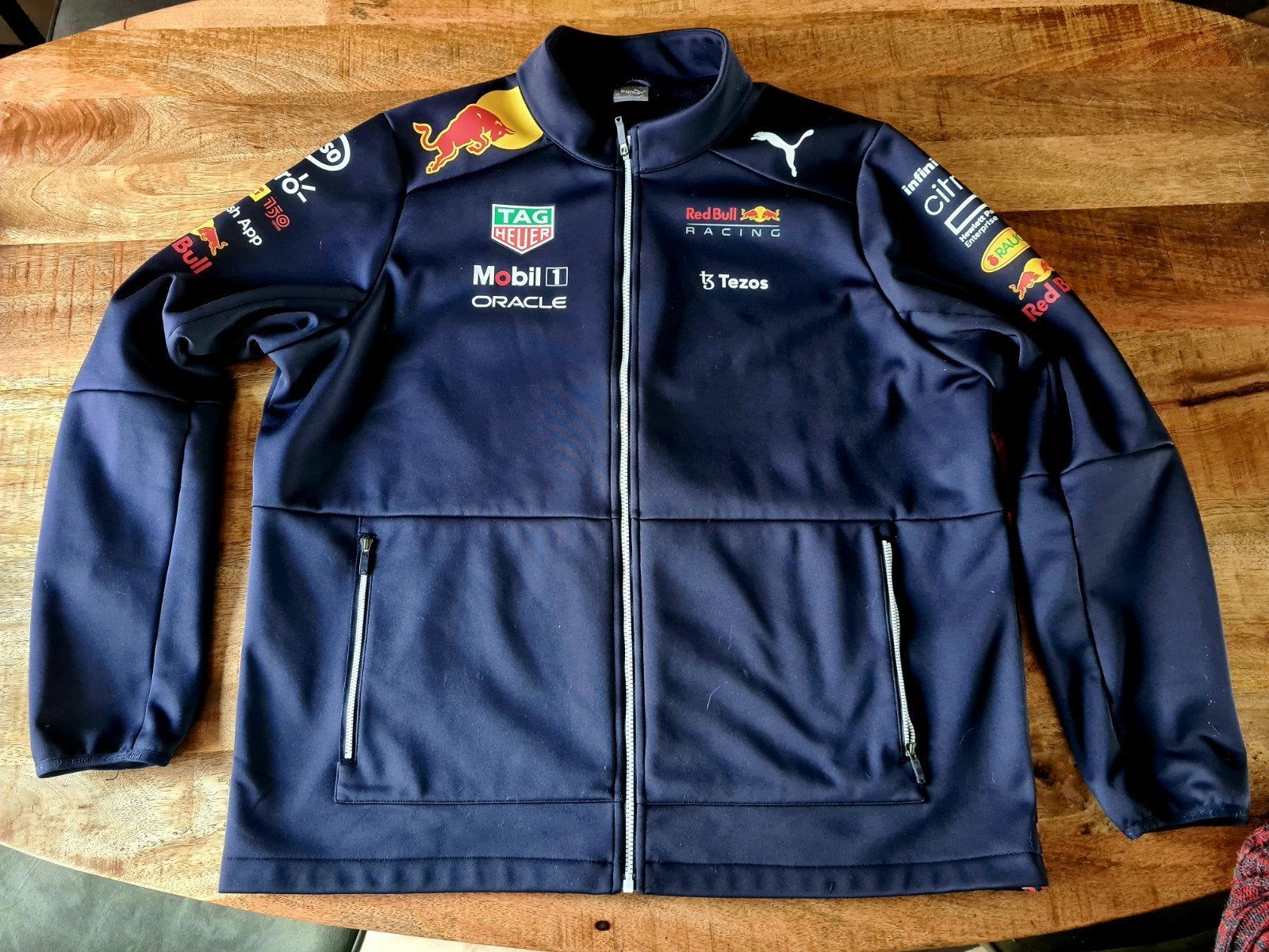 Red Bull Racing Puma Softshell Jas - Maat XXL -, Puma, Blauw, Overige maten, Ophalen of Verzenden
