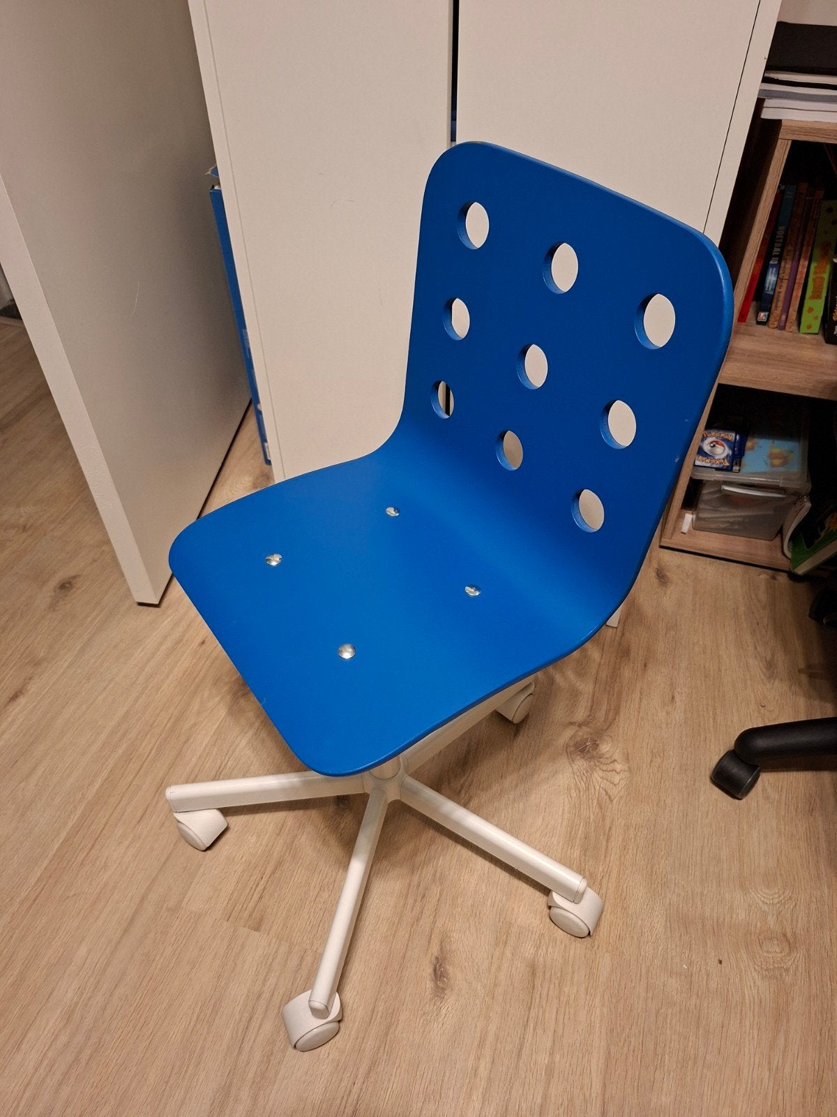 2x Ikea Bureaustoel op wieltjes - Blauw, Huis en Inrichting, Ophalen