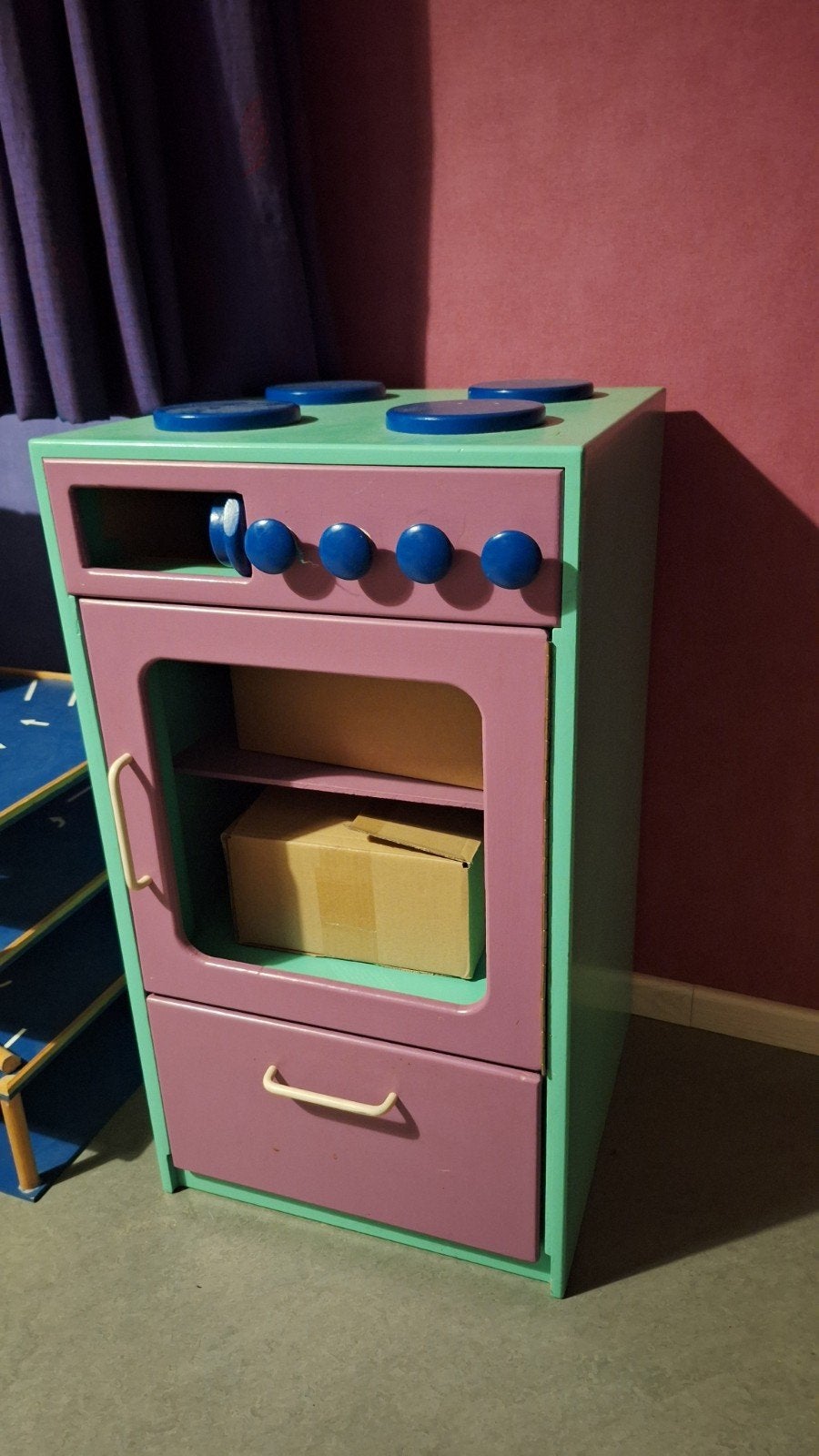 Houten speelkeuken met oven en lade, Kinderen en Baby's, Ophalen, Gebruikt, Meubelstuk of Keukentje