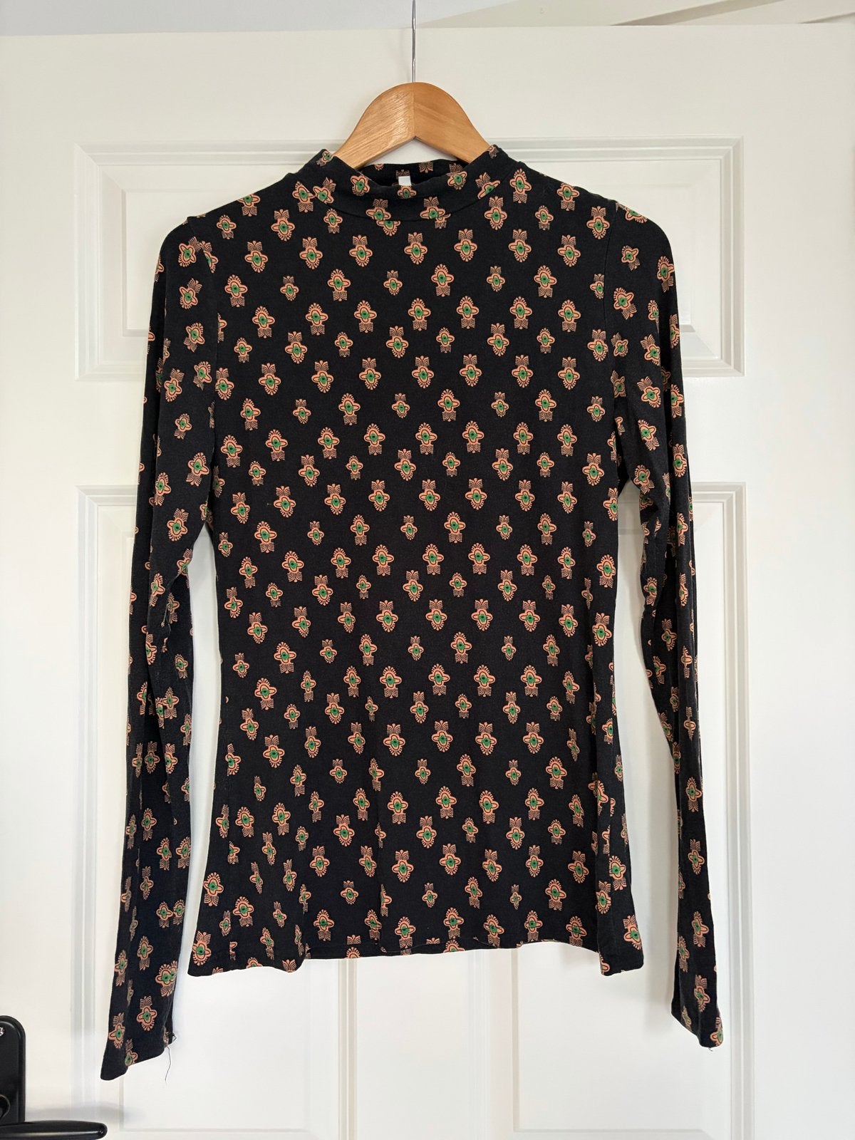Harper & Yve zwarte coltrui met print Roxy-Pa - Maat M, Maat 38/40 (M), Zwart, Ophalen of Verzenden, Zo goed als nieuw
