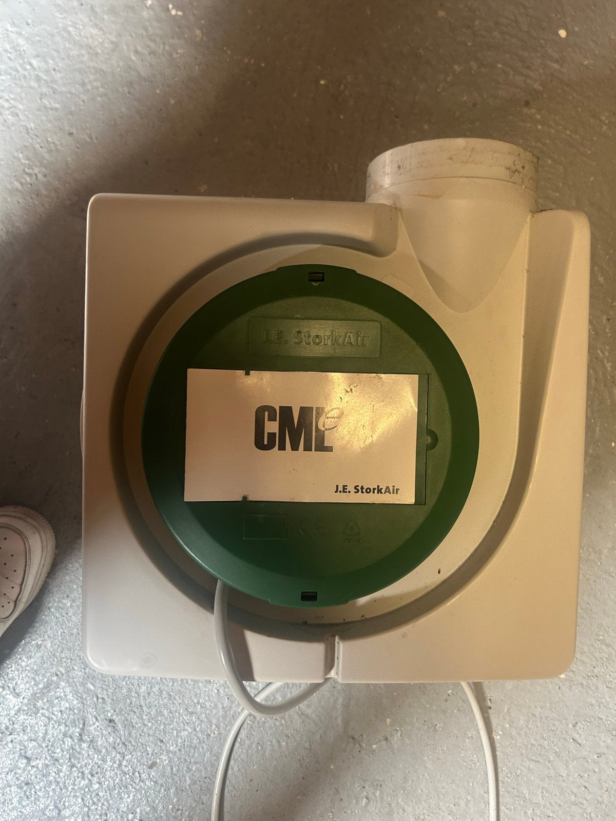 J.E. StorkAir CME Ventilator/Afzuiger - Lagers beschadigd, Ophalen, Gebruikt, Ventilator en Afzuiger