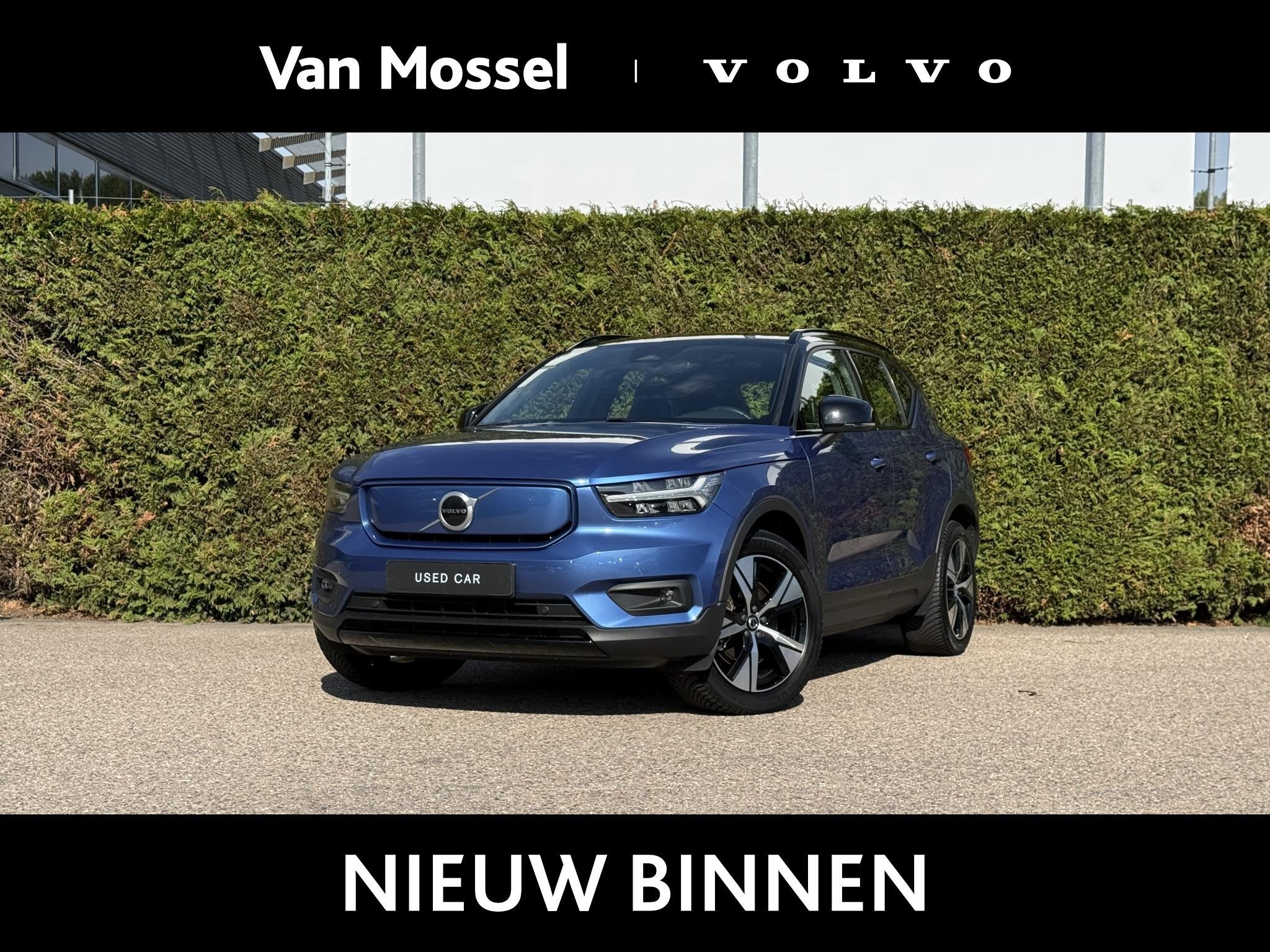 Volvo XC40 Recharge P8 AWD R-Design, Auto's, 12 maanden, Gebruikt, Blauw, Origineel Nederlands