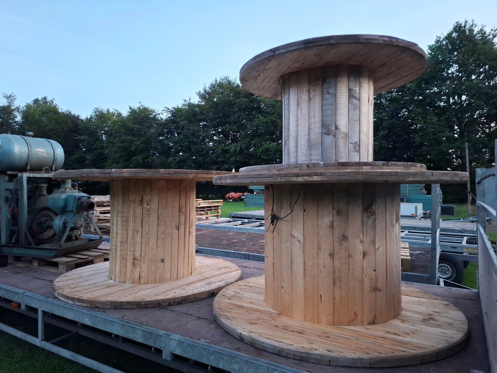 Houten haspels geiten decoratie tuin klimrek honden speel, Ophalen of Verzenden