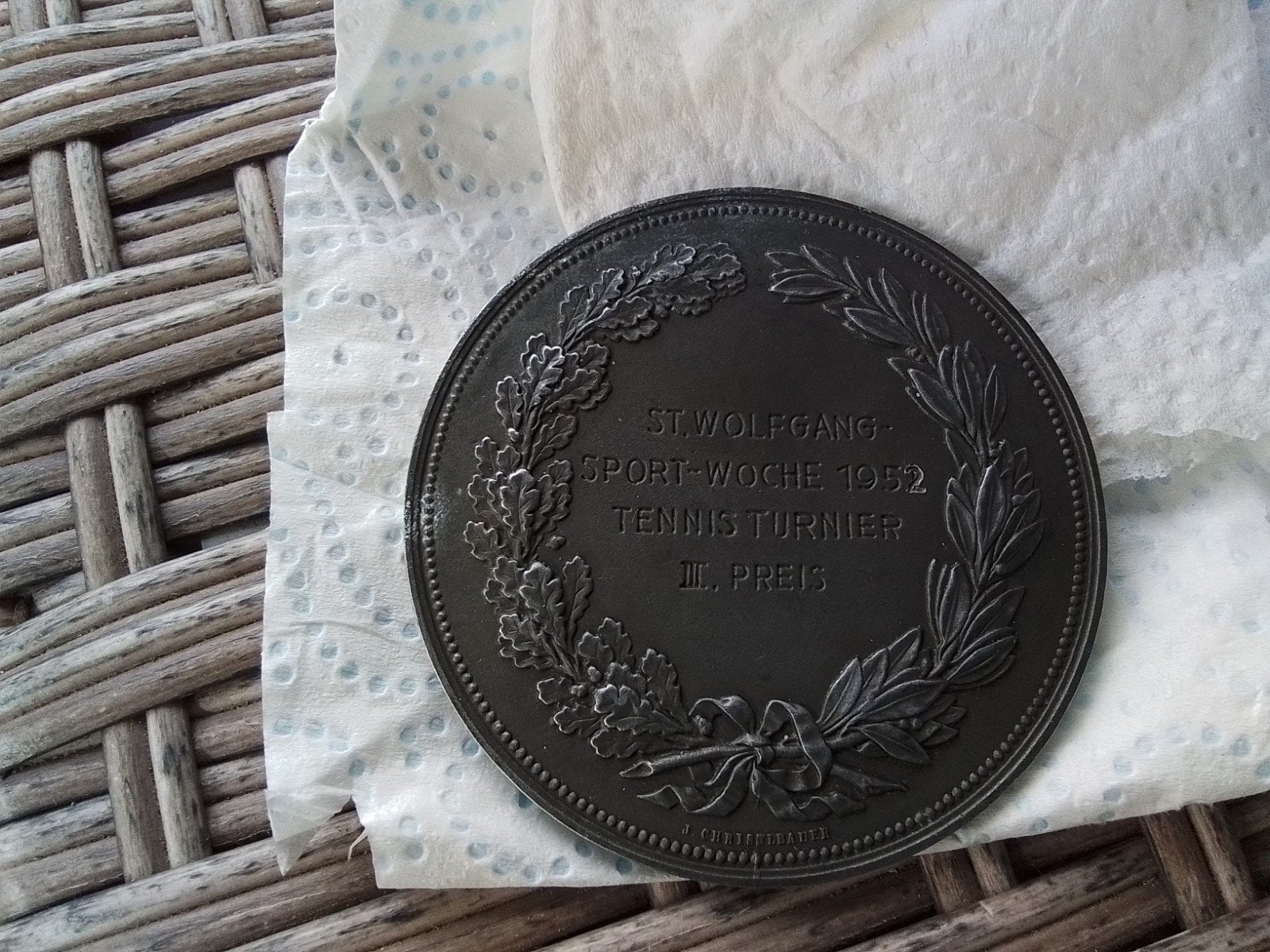 Mooie embleem  st wolfgang 1951, Ophalen of Verzenden, Overige onderwerpen