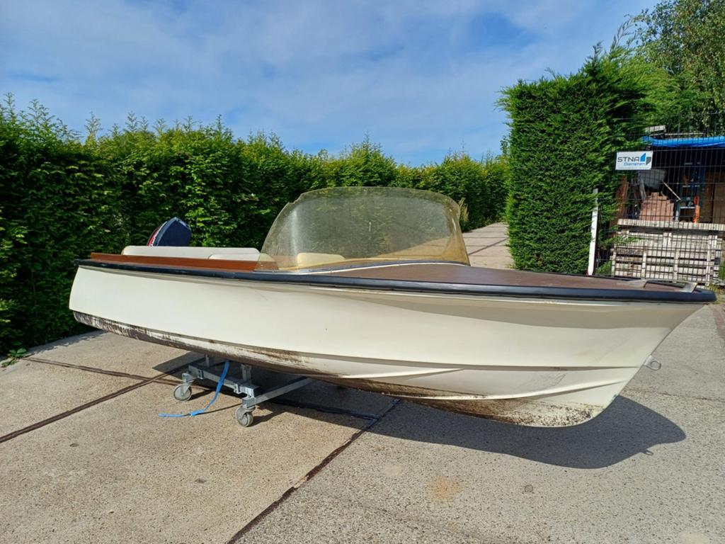 Leuke retro skibsplast sportsmann 13, Watersport en Boten, Ophalen, Gebruikt, 4 m, Minder dan 70 pk