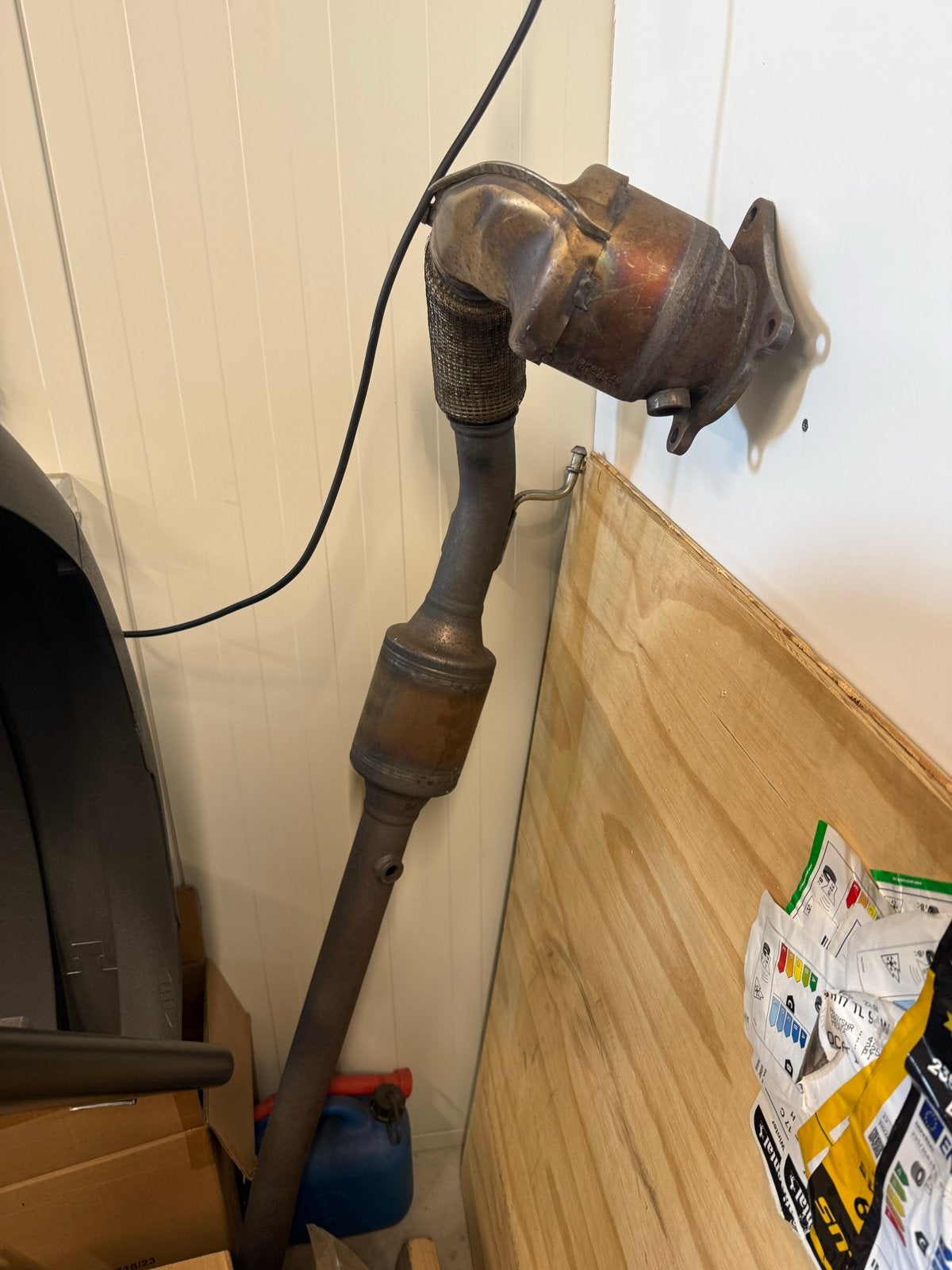 Originele Downpipe 2.0 TFSI (inclusief katalysator), Auto-onderdelen, Ophalen of Verzenden, Gebruikt, Audi