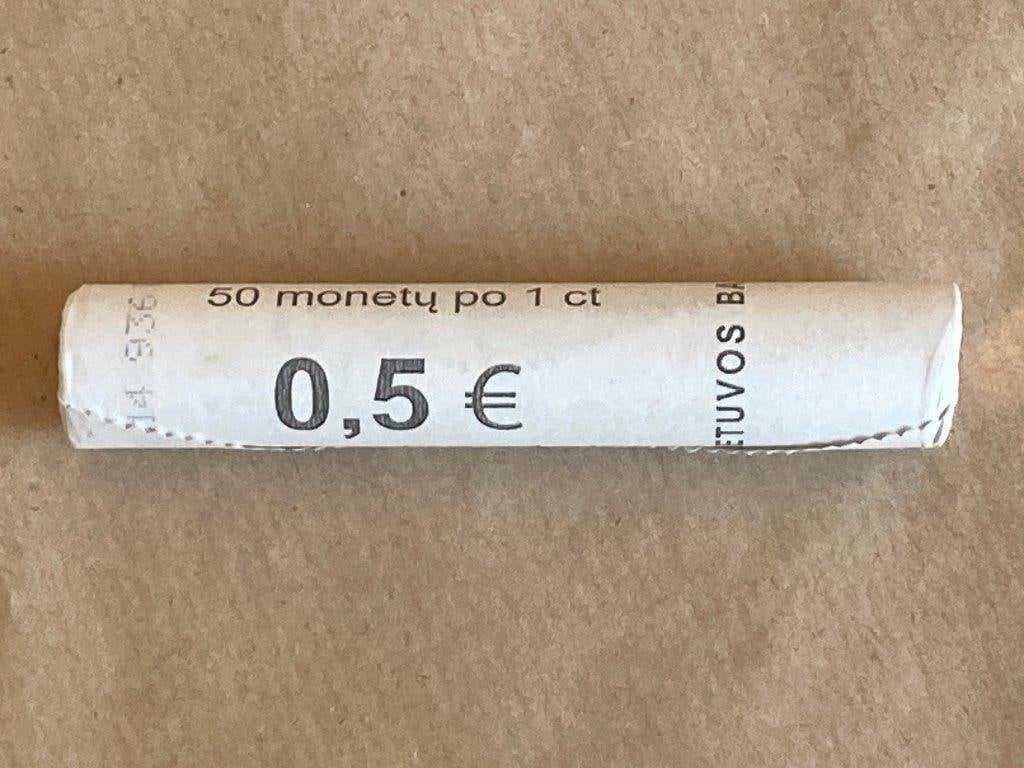 € 0,01 Zichtrol. Litouwen. 2015. Top., Ophalen, Overige landen, 1 cent, Setje