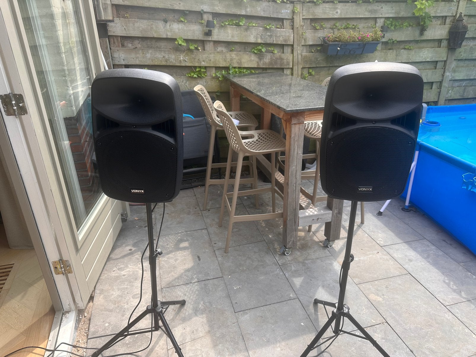 Party speakers vonyx, Inclusief kabels, Speakerset, Zo goed als nieuw, Ophalen