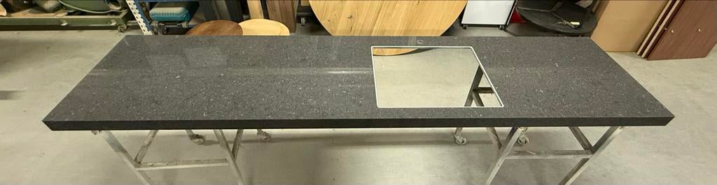Nieuw keukenblad met uitsparing voor wasbak - Arden Blue, Huis en Inrichting, Keuken | Keukenelementen, Ophalen, Nieuw, 200 cm of meer