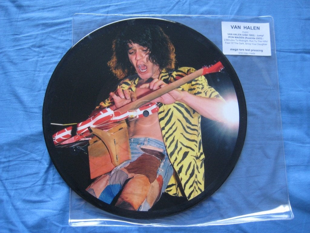 VAN HALEN / IRON MAIDEN - EXTREEM ZELDZAME 10" PD VINYL, Ophalen of Verzenden, Zo goed als nieuw