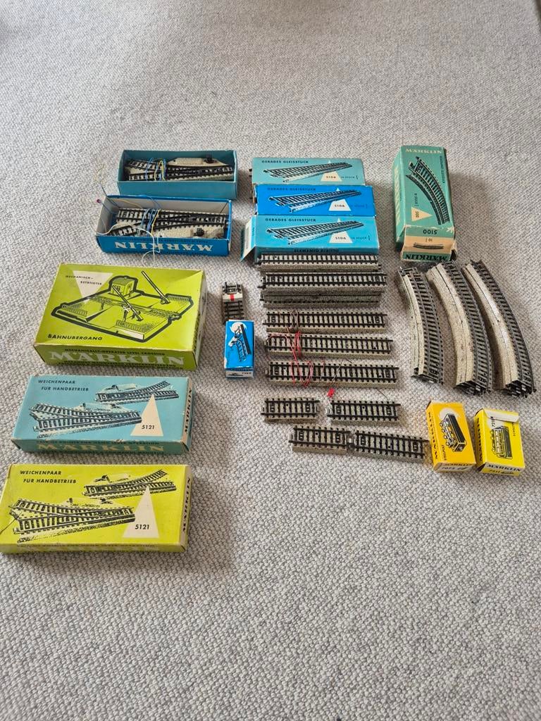 Märklin H0 startersset met uitbreiding., Hobby en Vrije tijd, Modeltreinen | H0, Wisselstroom, Gebruikt, Rails, Ophalen of Verzenden