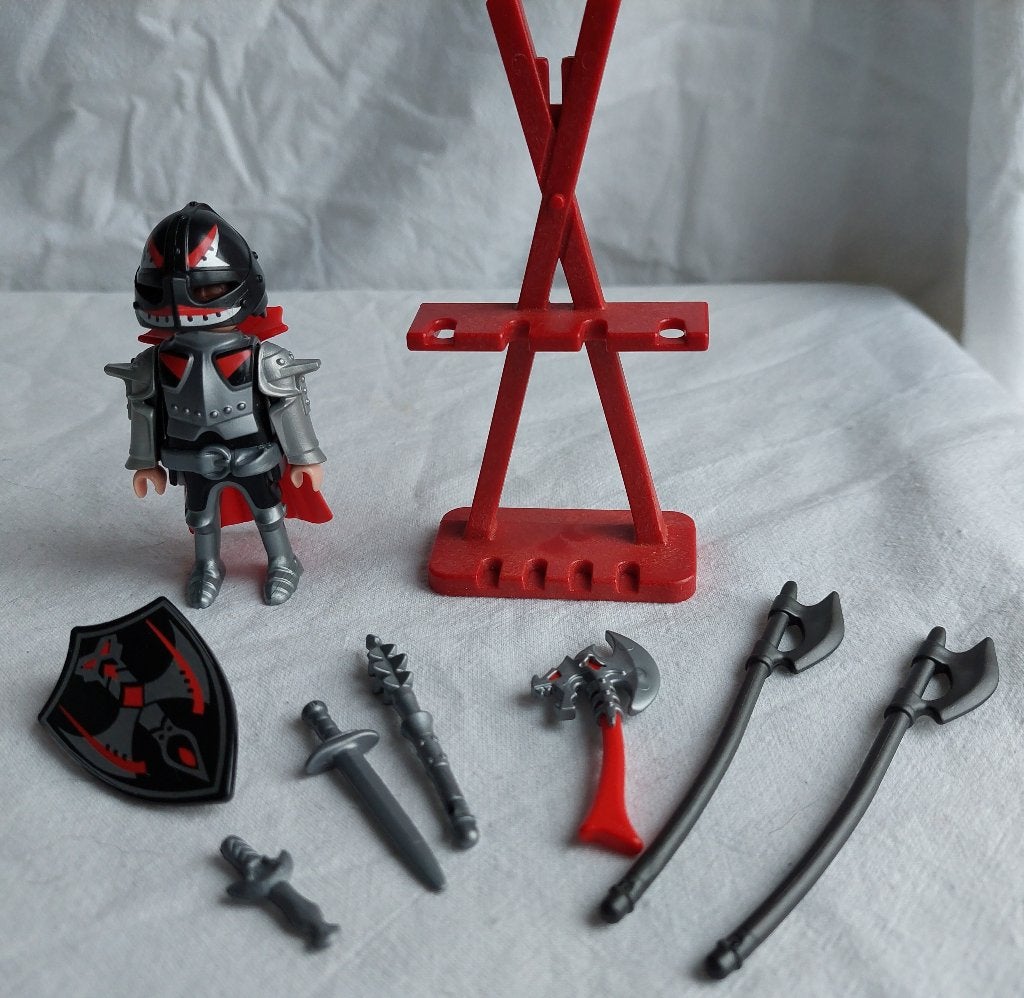 Playmobil 3x 5409 Ridder met Wapenstandaard, Gebruikt, Complete set, Overige typen, Ophalen of Verzenden