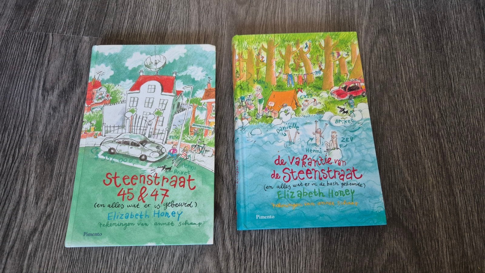 2 boeken uit de serie de steenstraat van Elizabeth Honey, Ophalen of Verzenden, Zo goed als nieuw, E. Honey