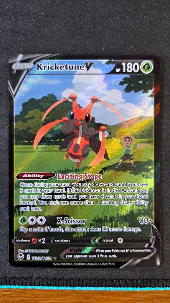 Kricketune V Silver Tempest Trainer Gallery SIT TG 12 Pokémo, Verzenden, Nieuw, Losse kaart, Foil